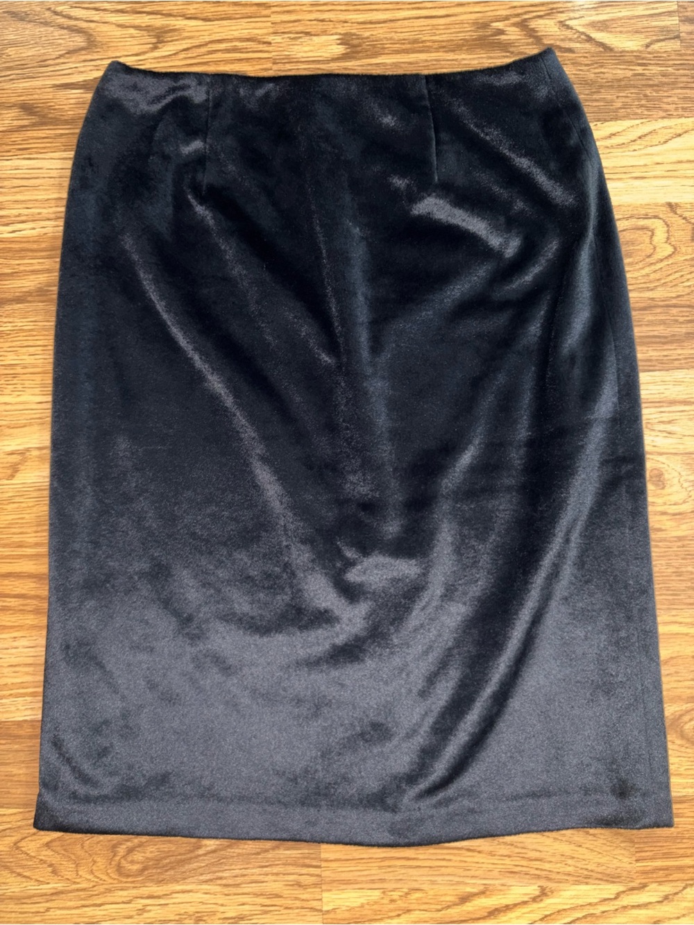 Express World Brand Soft Black Velvet Pencil Skirt Juniors Size 5/6 Vintage Y2K